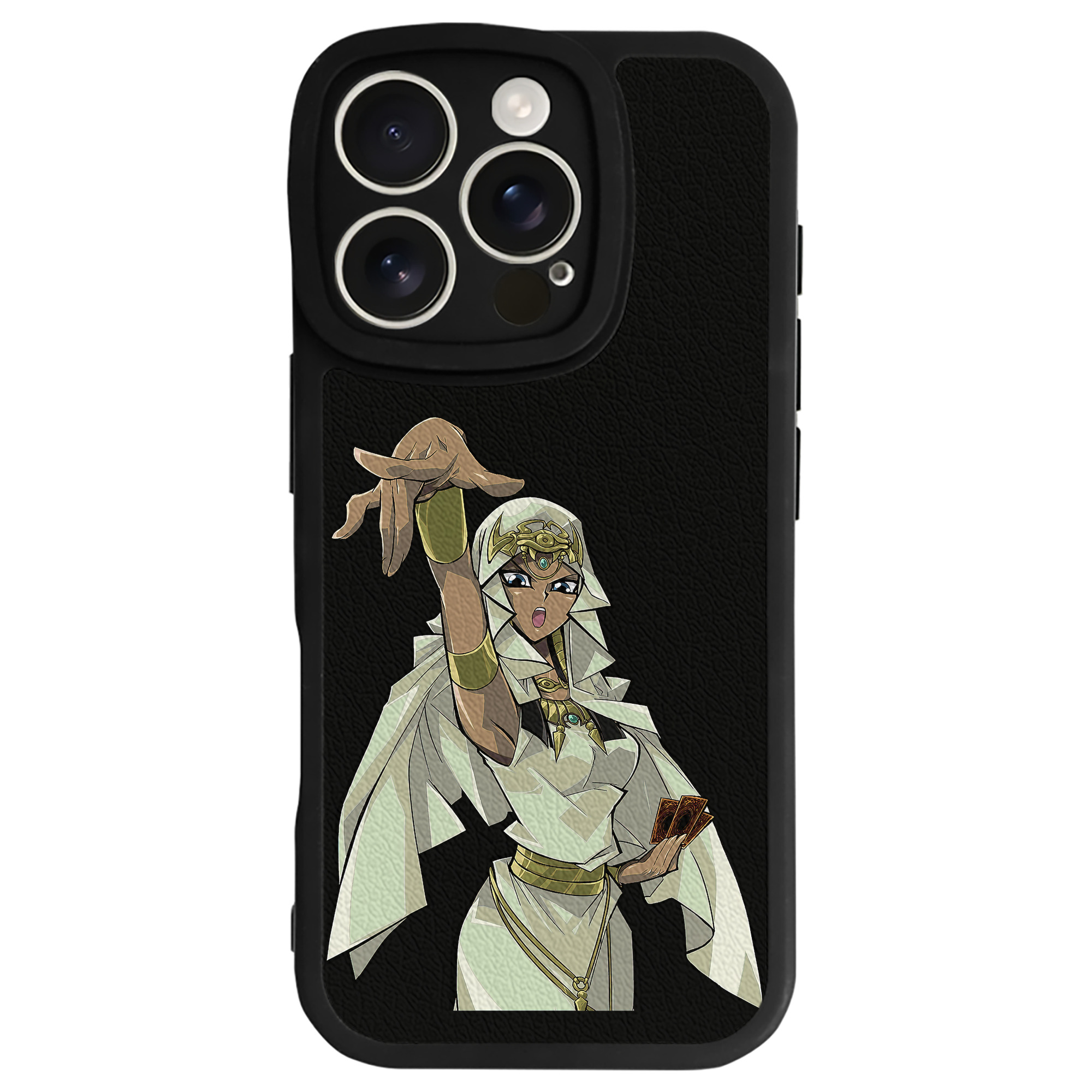 （画像用） 遊☆戯☆王 Yu-Gi-Oh! 【iPhone 16シリーズ対応】シリコンスマホケース（レザー調） 材質：シリコン